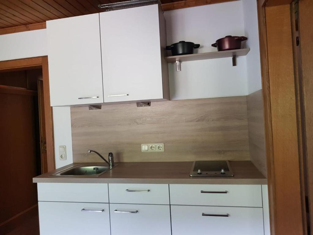 Kuchyň nebo kuchyňský kout v ubytování Haus Dienten Top 11