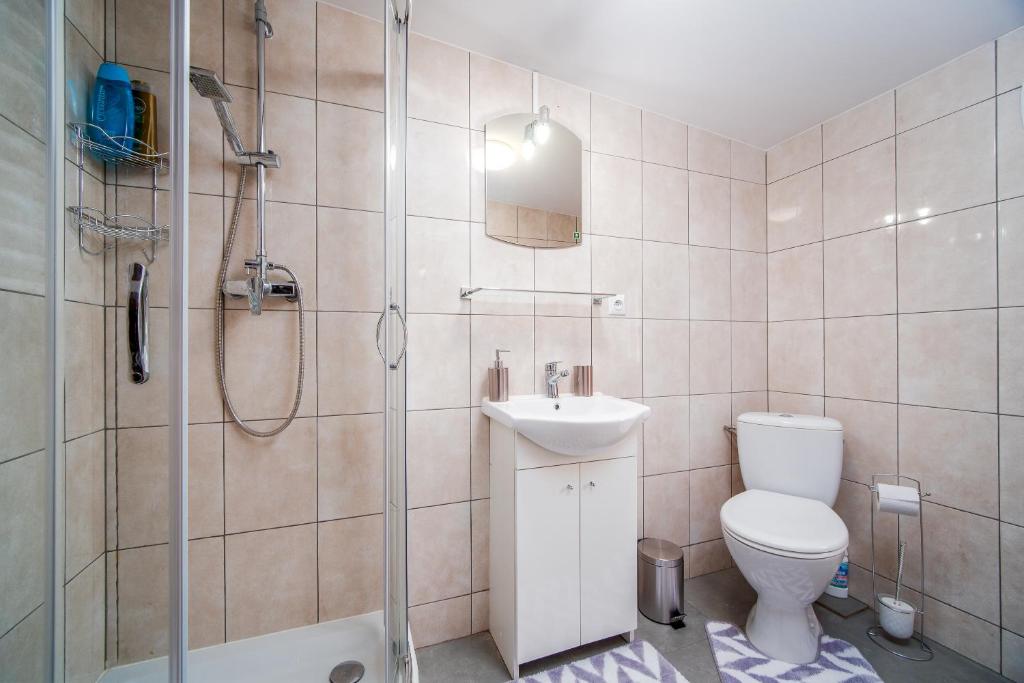 Kúpeľňa v ubytovaní 24/7 Studio Bialystok