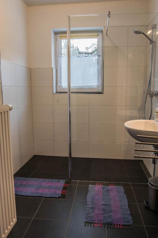 Koupelna v ubytování Ferienwohnung Keseberg
