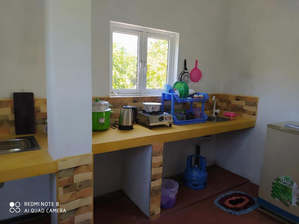 Kuchyň nebo kuchyňský kout v ubytování Nature Home