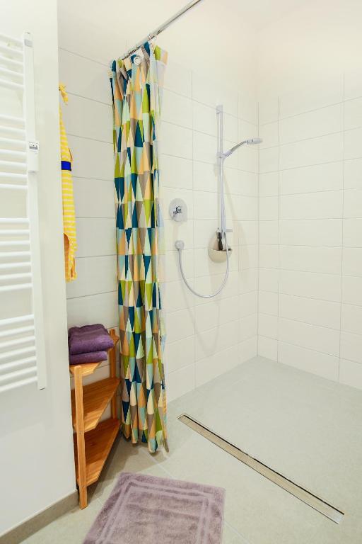 Koupelna v ubytování Appartements Villa Schwanenteich