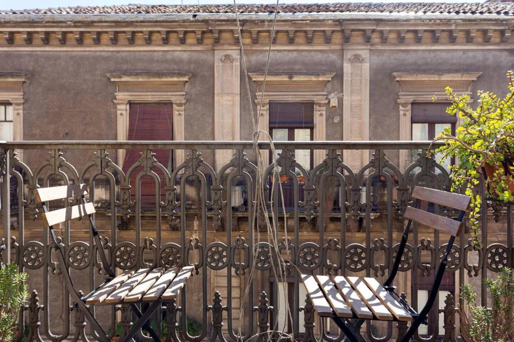 Balkon lub taras w obiekcie Trìcora Sicilian B&B