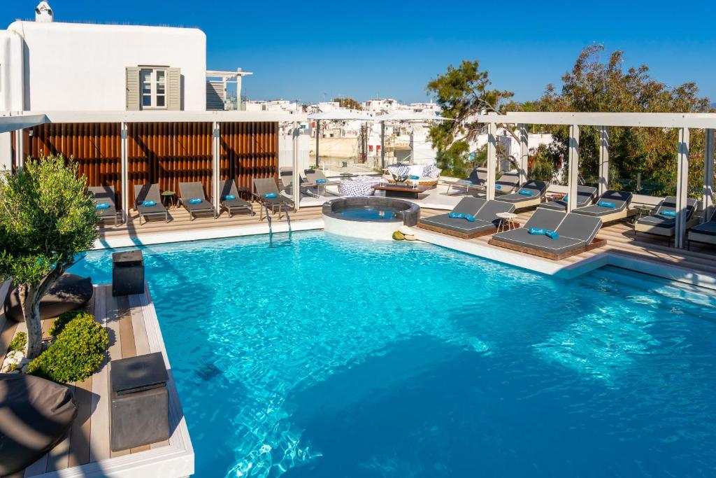 Bazén v ubytovaní Semeli Hotel Mykonos alebo v jeho blízkosti