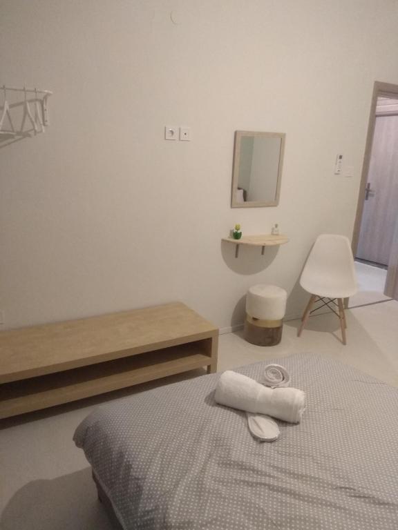 Postel nebo postele na pokoji v ubytování Deppy's Apartments