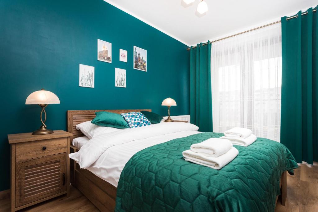 Posteľ alebo postele v izbe v ubytovaní City of the Kings - Wolf Apartment