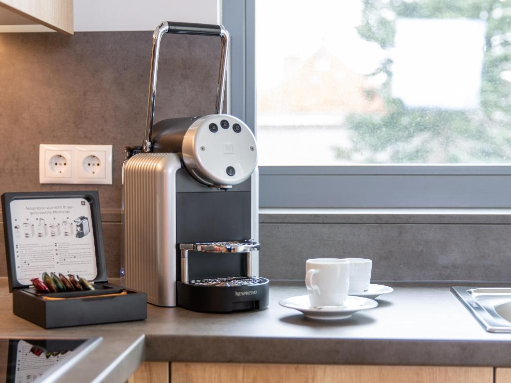 Kaffee-/Teezubehör in der Unterkunft Premium Green Apartments Vienna