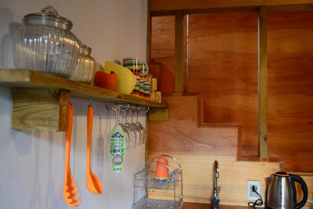Kuchyň nebo kuchyňský kout v ubytování El cabañon del cuervo