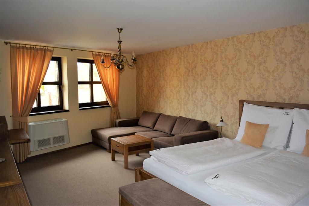 Postel nebo postele na pokoji v ubytování PROSECCO RESIDENCE MARKO