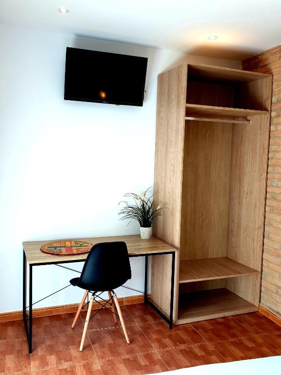 TV a/nebo společenská místnost v ubytování B&B La Atalaya