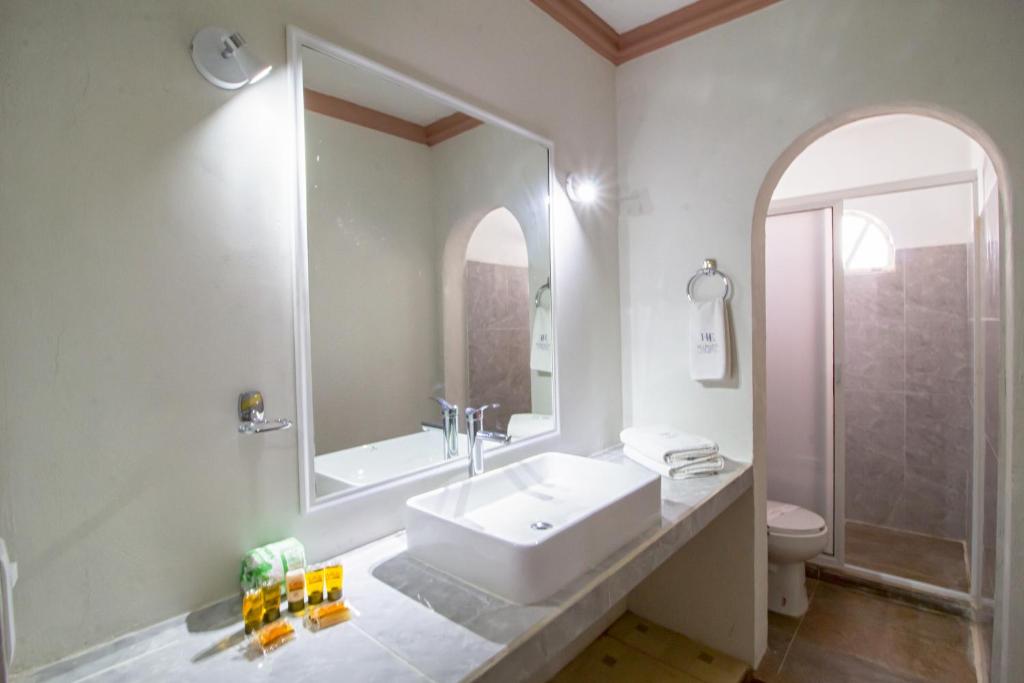 Koupelna v ubytování Hotel El Español Centro Historico