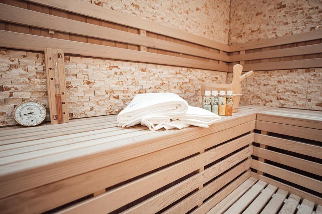 Postel nebo postele na pokoji v ubytování Luxusloft Timeout with private Spa
