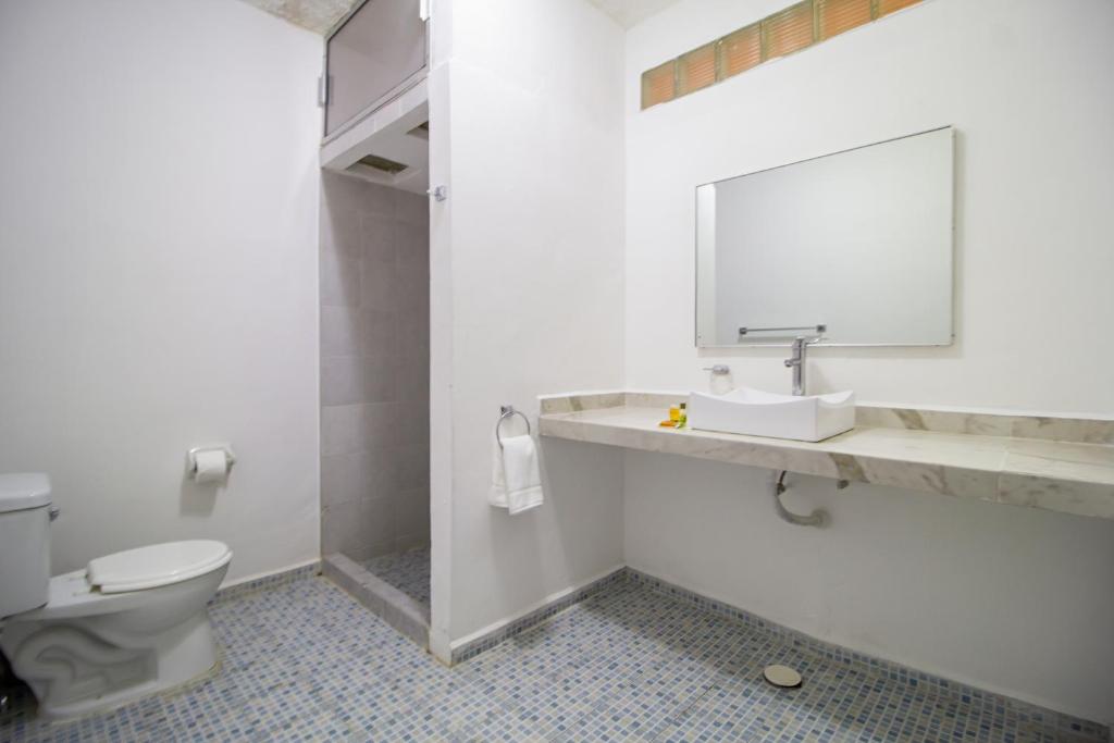 Koupelna v ubytování Hotel Colon Merida
