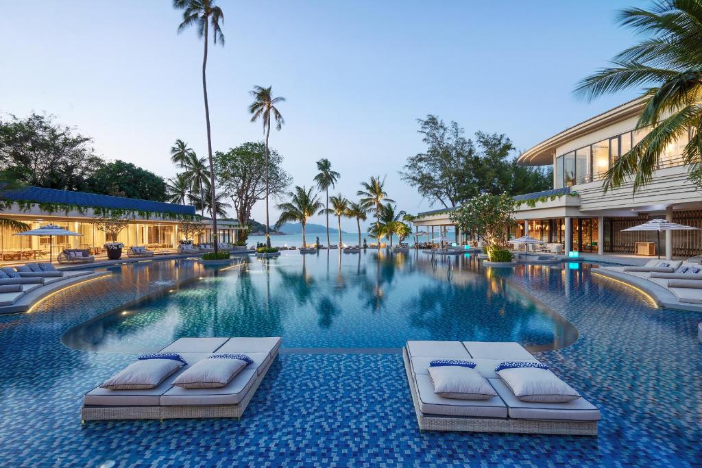 Bazén v ubytování Melia Koh Samui nebo v jeho okolí