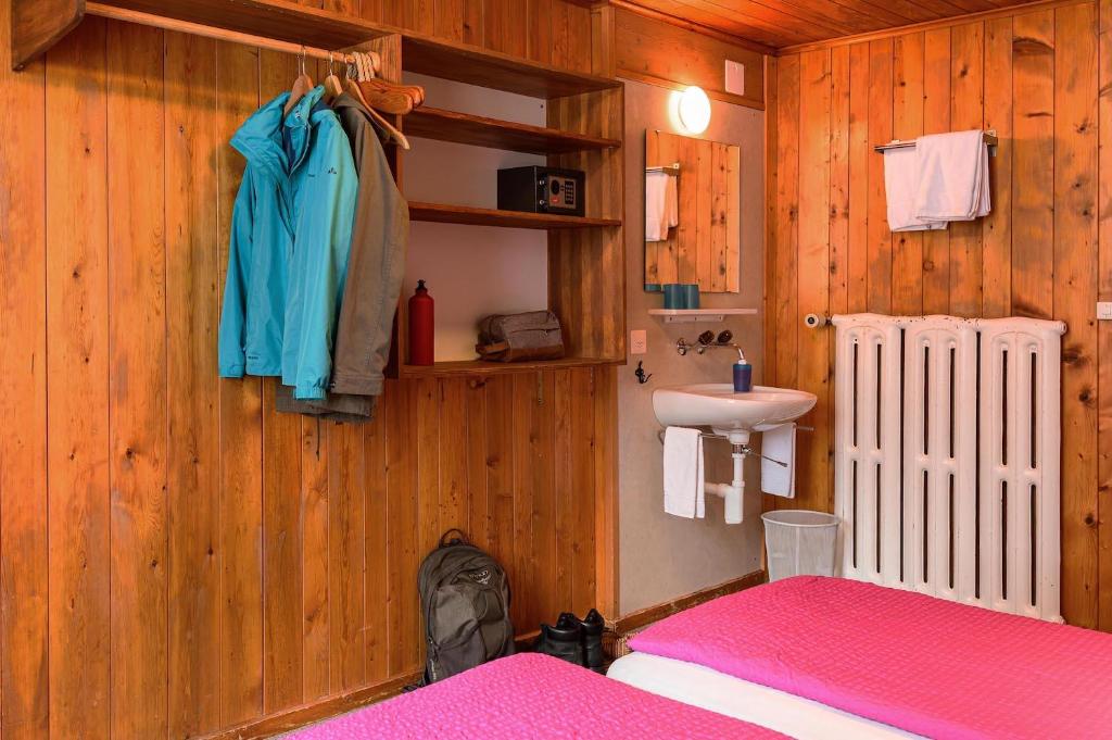 Kuchyň nebo kuchyňský kout v ubytování Hotel Alpenblick