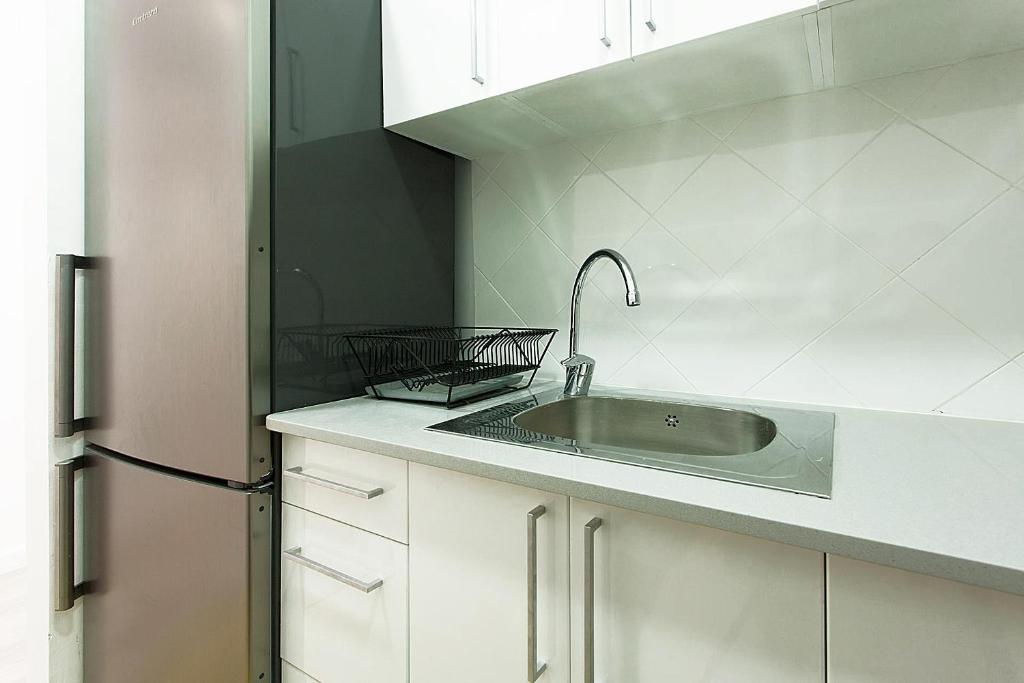 Kuchyňa alebo kuchynka v ubytovaní MA22 · MA22 - Apartment in Sants communal terrace
