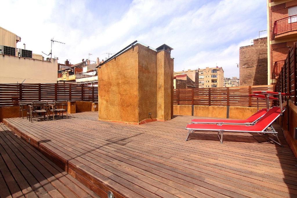 Balkón alebo terasa v ubytovaní MA22 · MA22 - Apartment in Sants communal terrace