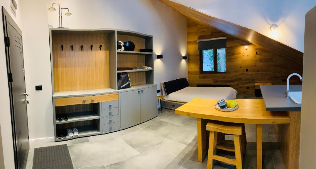 Køkken eller tekøkken på Silver Box Pamporovo