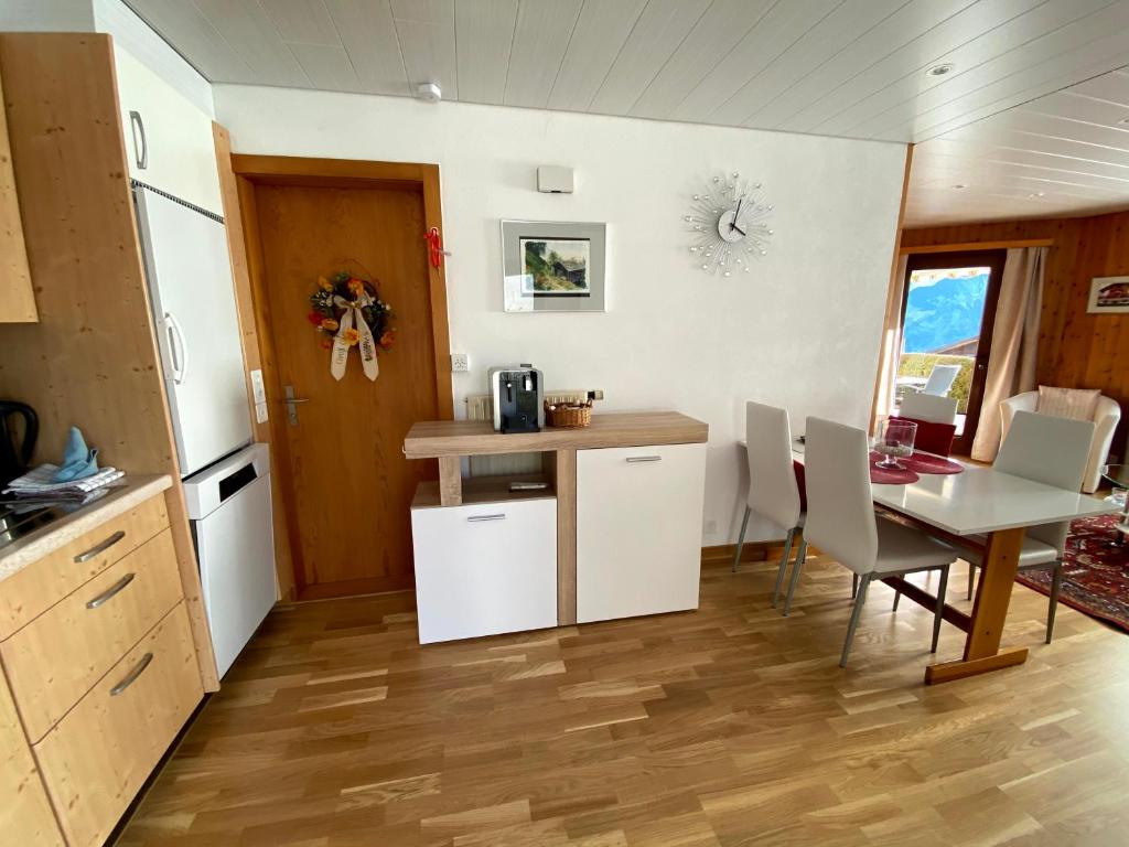 Kuchyň nebo kuchyňský kout v ubytování Verträumt schön zu jeder Jahreszeit Bergpanoramasicht