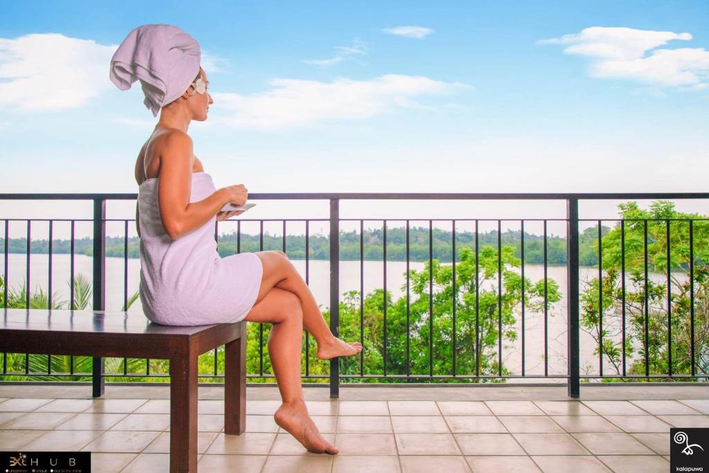 Balkón nebo terasa v ubytování Kalapuwa Resort