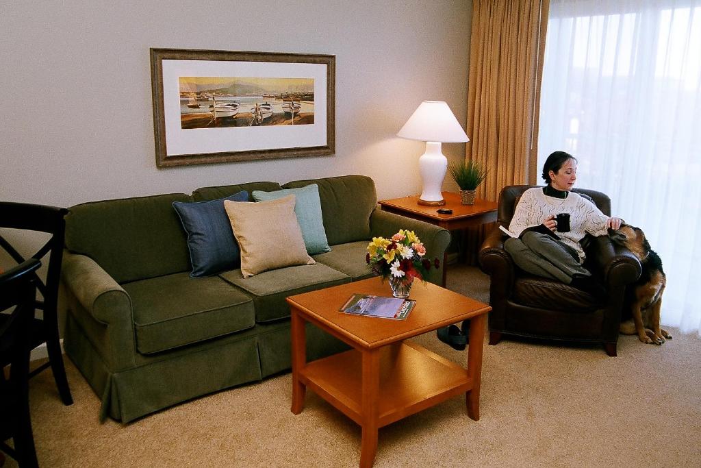 Posezení v ubytování Rivertide Suites