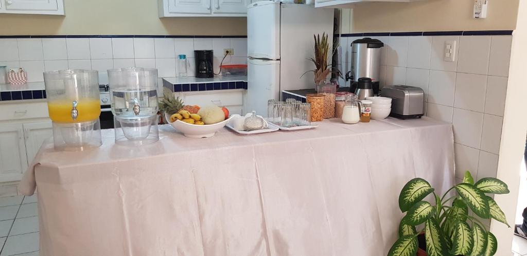 Kuchyň nebo kuchyňský kout v ubytování MH Boutique Hotel