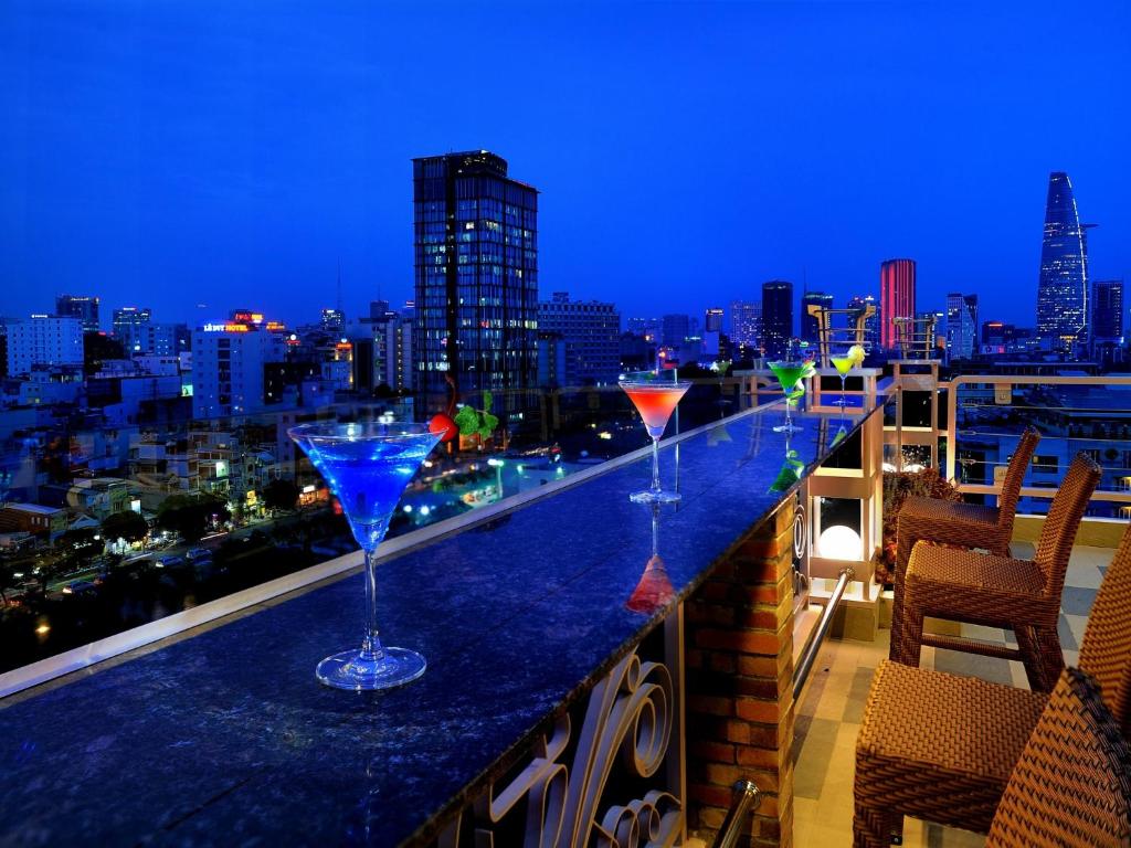 En balkong eller terrass på Elios Hotel