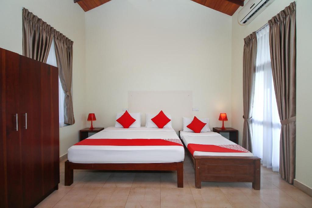 Postel nebo postele na pokoji v ubytování Maresia Beach Villa