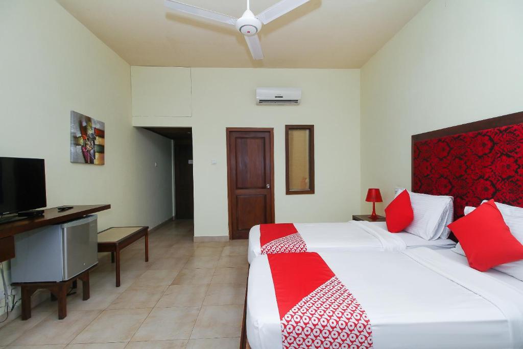 Postel nebo postele na pokoji v ubytování Maresia Beach Villa