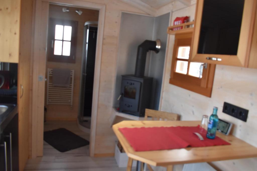 Kuchyň nebo kuchyňský kout v ubytování Gasthof Spelsberg