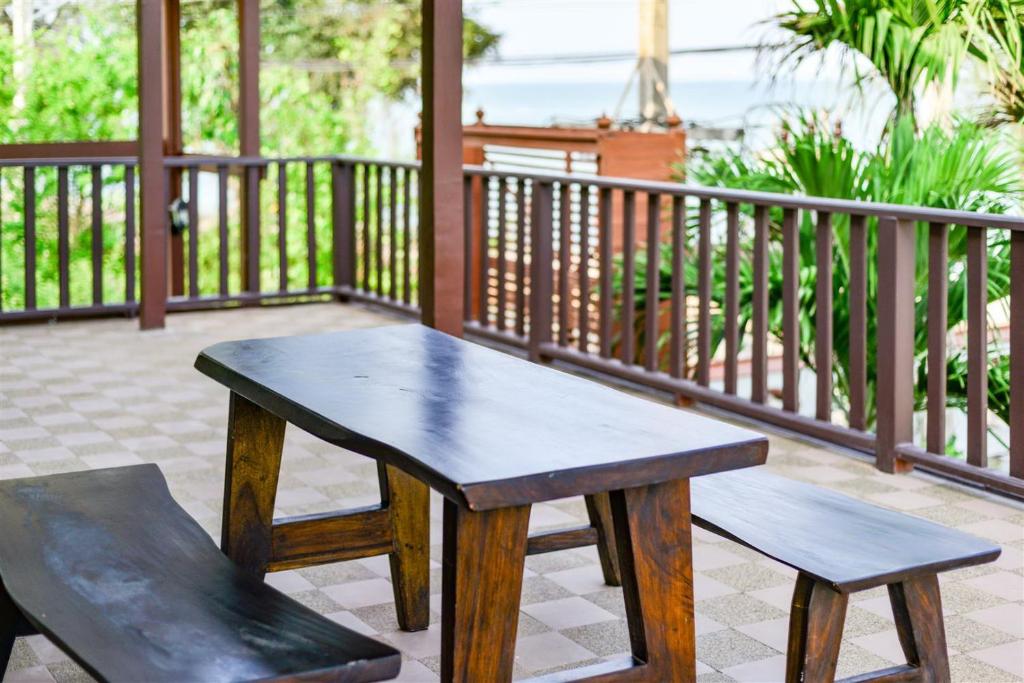 Balkón nebo terasa v ubytování Palm Beach Resort