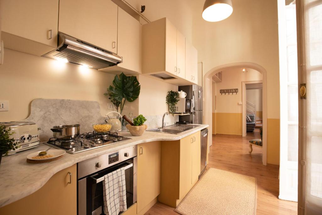 Kuchyňa alebo kuchynka v ubytovaní Family Apartments Angeli
