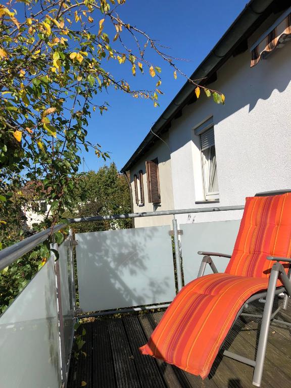 Balkón nebo terasa v ubytování 2 Zimmer Wohnung mit Balkon - Nähe Messe