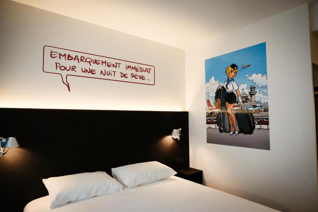 Voodi või voodid majutusasutuse ibis Styles Liege Guillemins toas