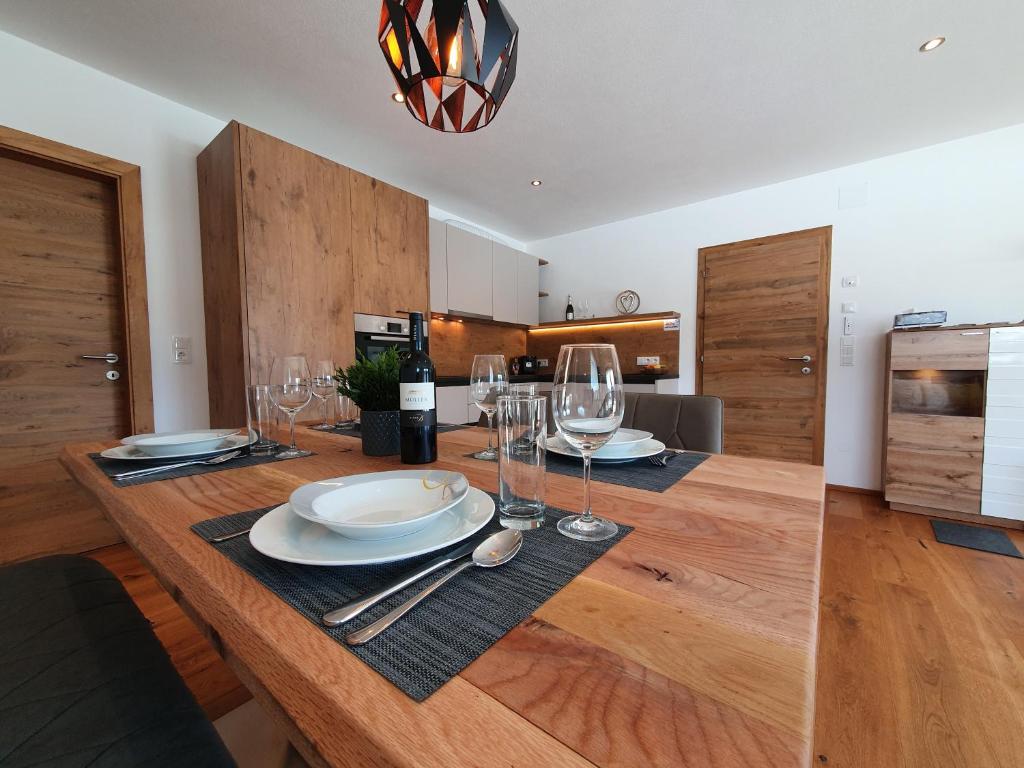 Kuchyňa alebo kuchynka v ubytovaní Ferienwohnung App. MOUNTAIN VIEW