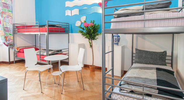 Posezení v ubytování Family Hostel Milano