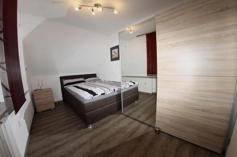 Postel nebo postele na pokoji v ubytování Haus Trude