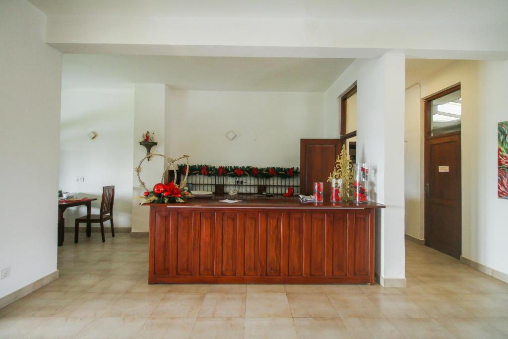 Kuchyň nebo kuchyňský kout v ubytování Maresia Beach Villa
