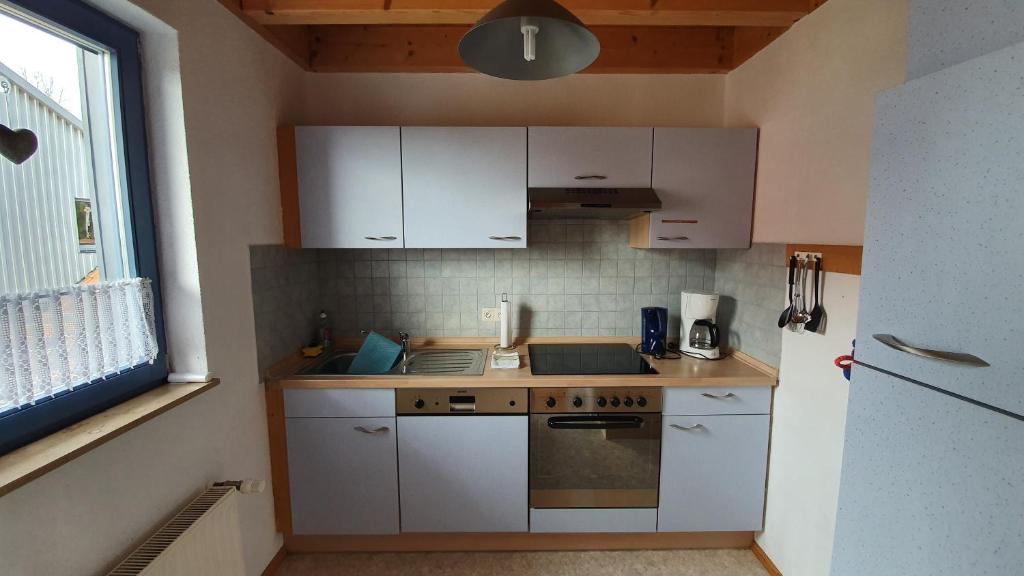 Kuchyň nebo kuchyňský kout v ubytování Hof Niebling