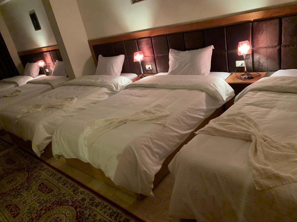 Postel nebo postele na pokoji v ubytování Draz pyramids view Bed & breakfast