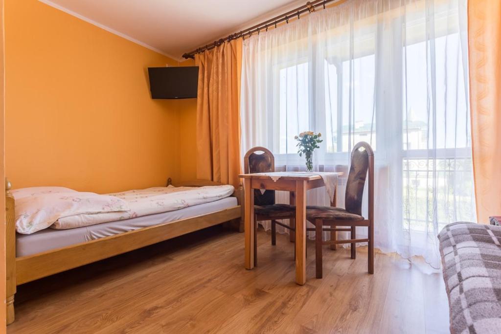 Posteľ alebo postele v izbe v ubytovaní POKOJE u JÓZKA