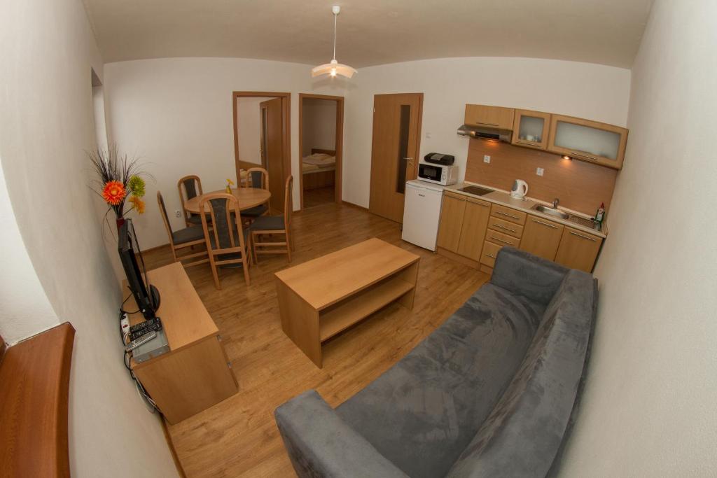 Kuchyň nebo kuchyňský kout v ubytování Holiday Resort Telgárt