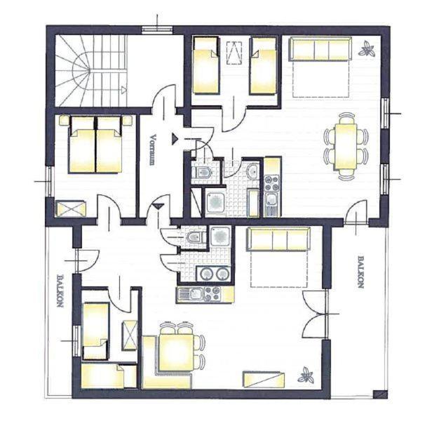 The floor plan of Haus Herz