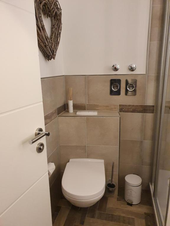 Koupelna v ubytování Appartement ZweiteHeimat