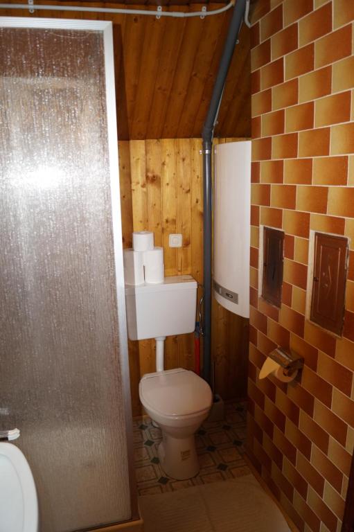 Koupelna v ubytování Platzerhütte