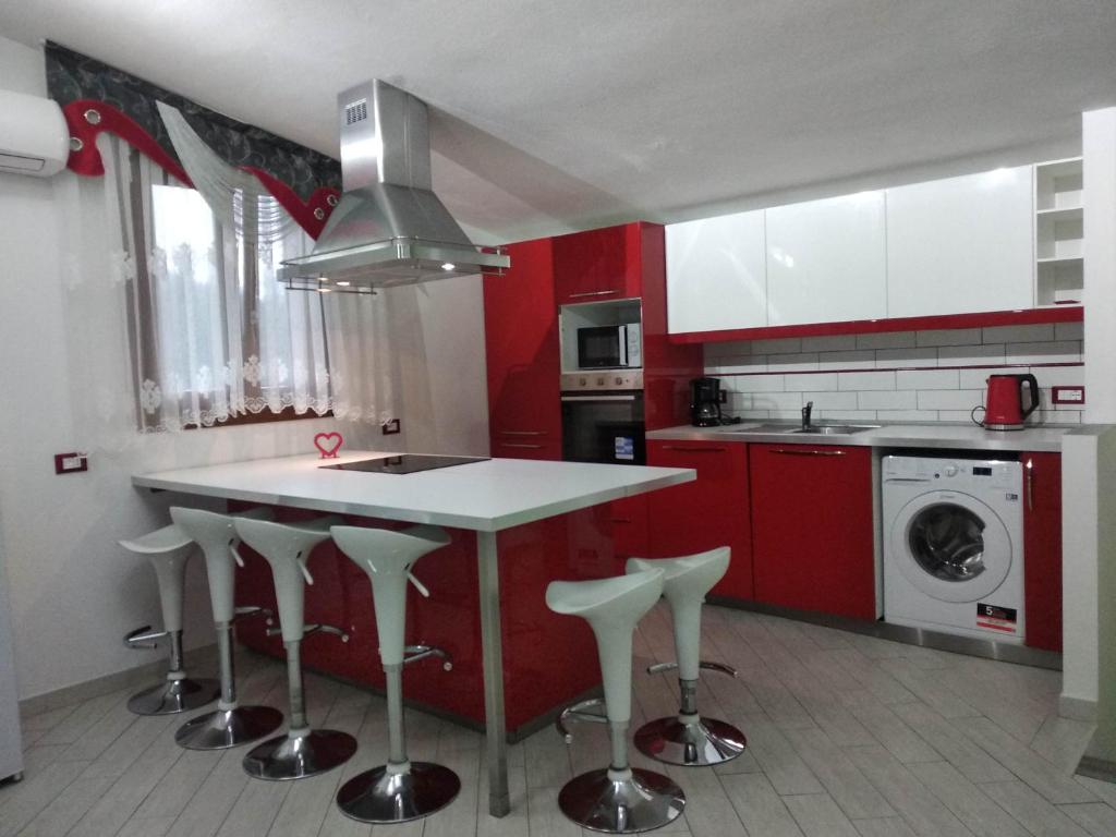 Kuchyň nebo kuchyňský kout v ubytování B&B la Concordia