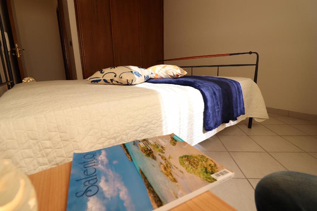 Posteľ alebo postele v izbe v ubytovaní Casa vacanze clio centro Otranto, Salento 6 posti