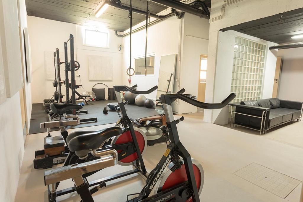 Fitness centrum a/nebo fitness zařízení v ubytování One2Seven
