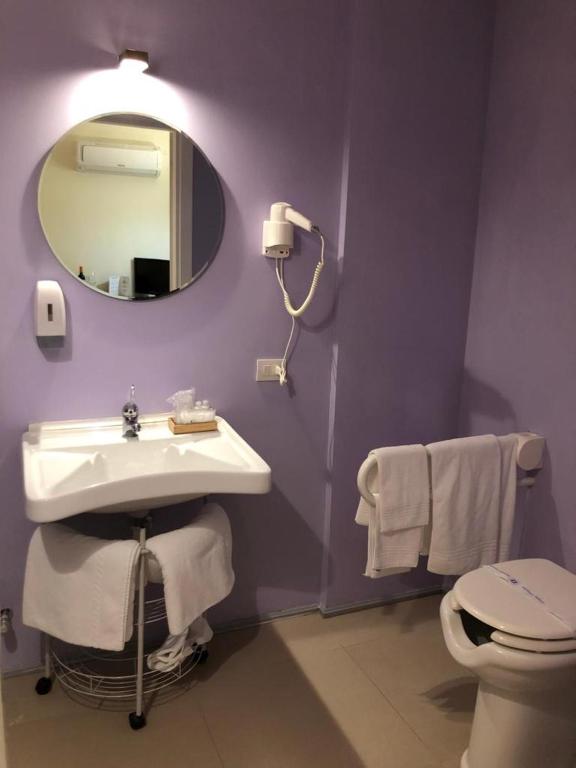 Koupelna v ubytování Hotel Villaggio Le Stelline