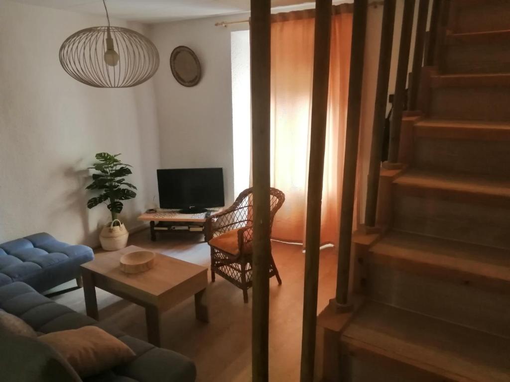 TV a/nebo společenská místnost v ubytování Casa tia Juanita