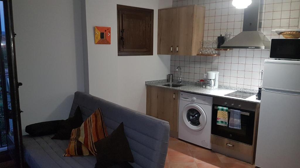 Kuchyň nebo kuchyňský kout v ubytování Apartamentos Plan Dulcis